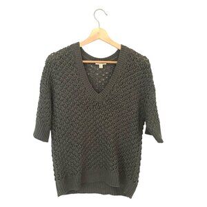 Caslon V-Neck Textured Weave Sweater